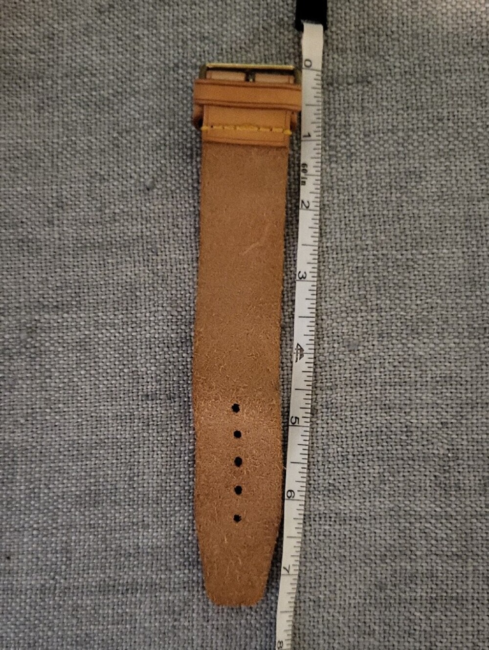 Women's Leather Belt Strap Bracelet in Tan - Picture 3 of 3